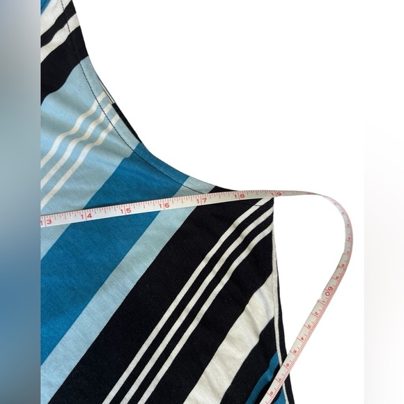 Adrianna Papell - Womens Sleeveless Striped Top Sz. MD - Picture 3 of 8